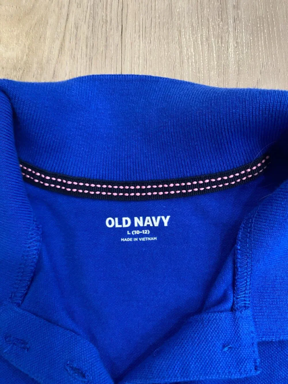Old Navy Cobalt Blue Polo | Kids Size Large 10/12 | Women's Size XXS Preppy Golf